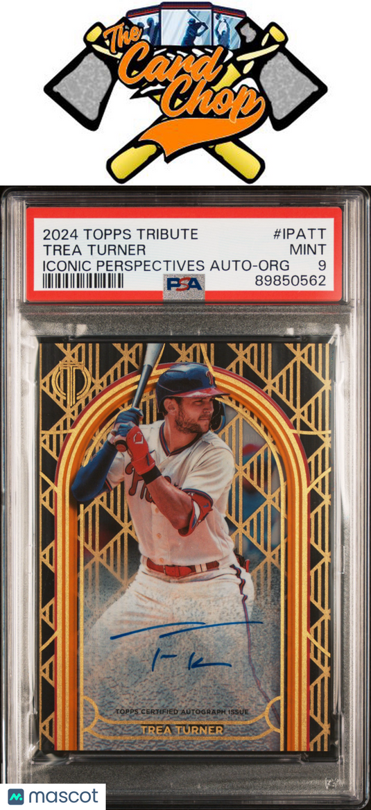 2024 Topps Tribute Auto #IPATT Trea Turner  Auto-Org PSA 9