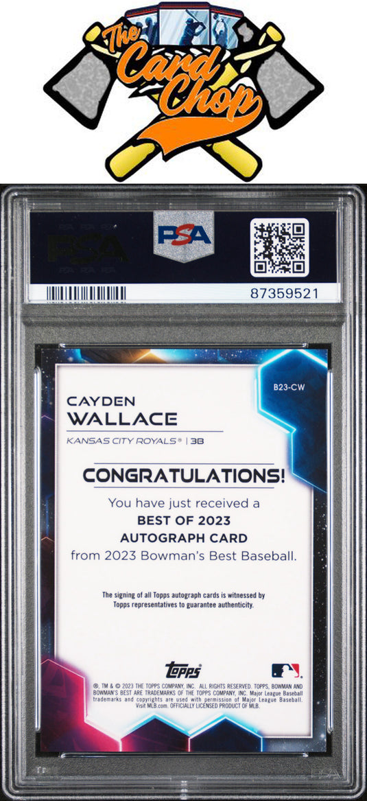 2023 Bowman'S Best Best Of 2023 Autographs