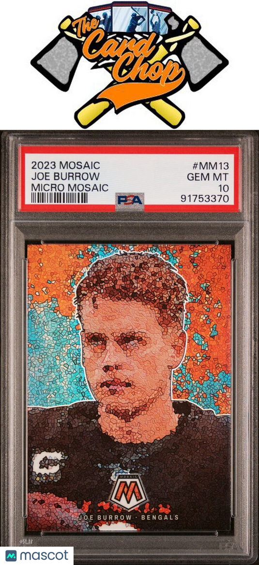 2023 Panini Mosaic Micro Mosaic #MM13 Joe Burrow PSA 10