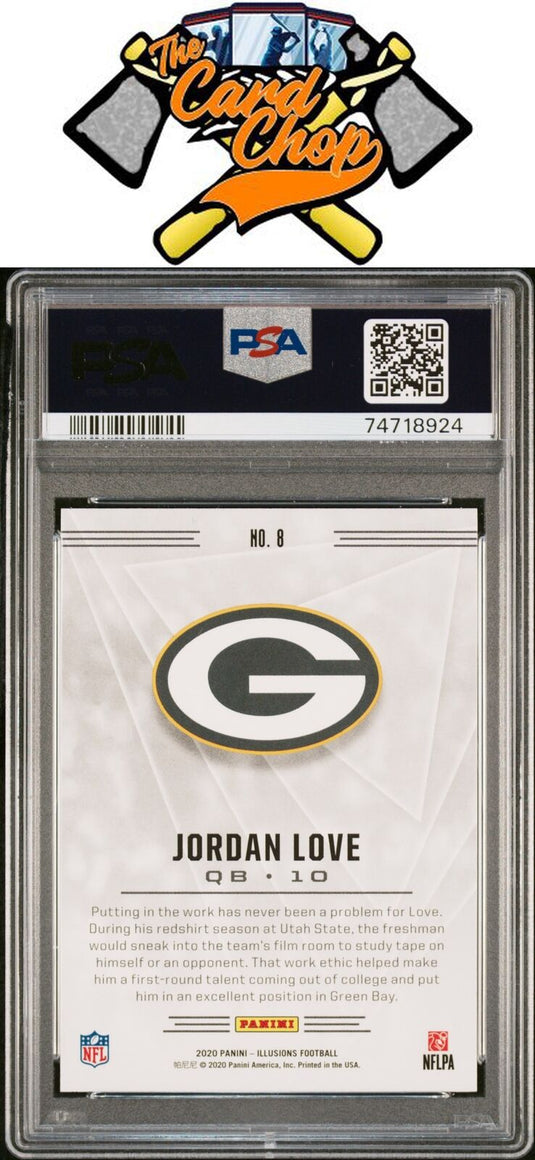 2020 Panini Illusions #8 Jordan Love Retail PSA 10