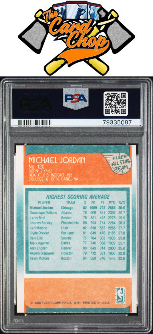 1988 Fleer #120 Michael Jordan All-Star PSA 7