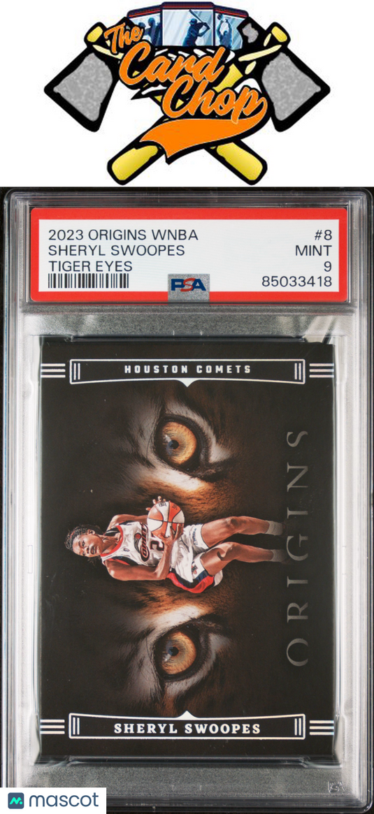 2023 Panini Origins Wnba Tiger Eyes #8 Sheryl Swoopes Case Hit PSA 9