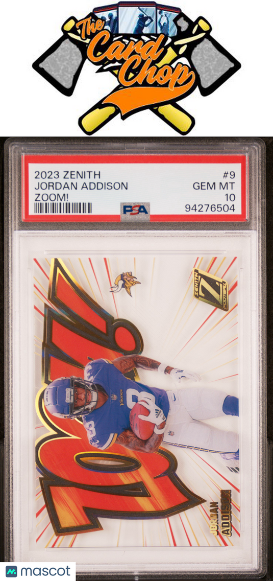 2023 Panini Zenith Zoom! #9 Jordan Addison PSA 10