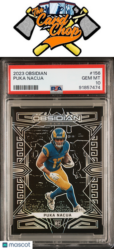 2023 Panini Obsidian #156 Puka Nacua PSA 10