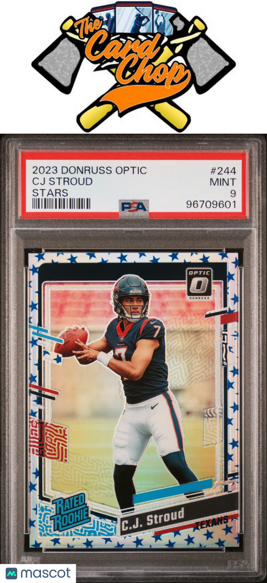 2023 Panini Donruss Optic #244 Cj Stroud Stars PSA 9