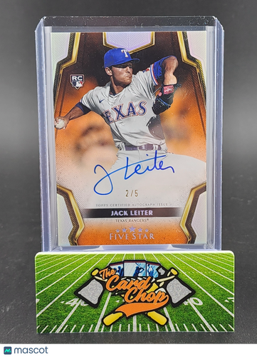 2024 Topps Five Star #FSA-JL Jack Leiter /5 RC Auto