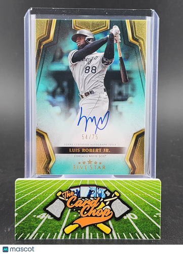 2024 Topps Five Star #FSA-LR Luis Robert Jr. /75 On Card Auto