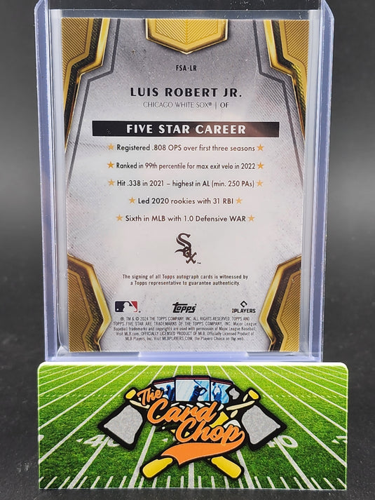 2024 Topps Five Star #FSA-LR Luis Robert Jr. /75 On Card Auto