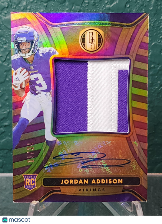 2023 Gold Standard #RAJ-20 Jordan Addison RPA /24 Sick Patch