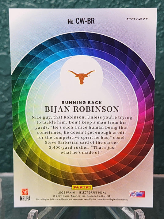 2023 Panini Select Draft Picks #CW-BR Bijan Robinson Color Wheel