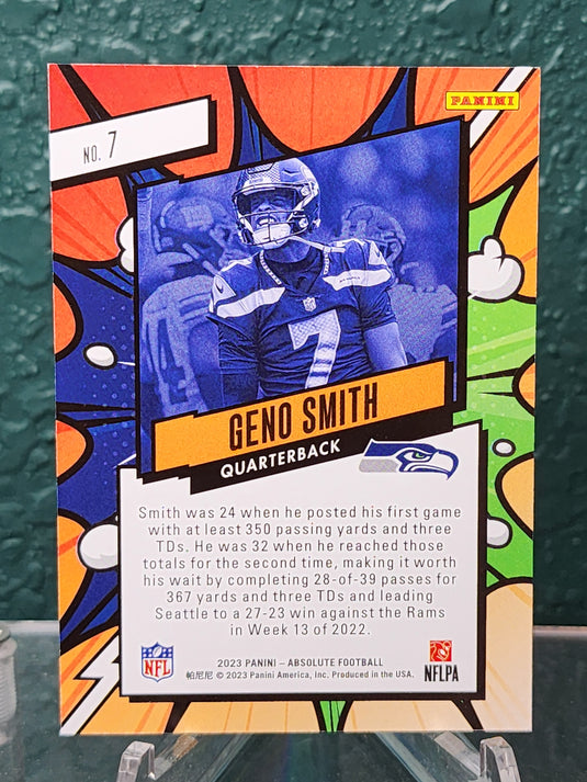 2023 Panini Absolute #7 Geno Smith Explosive