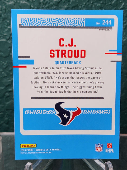 2023 Donruss Optic #244 C.J. Stroud Red Mojo