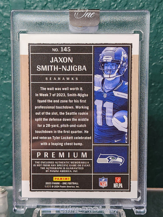 2023 Panini One #145 Jaxon Smith-Njigba Blue #/49