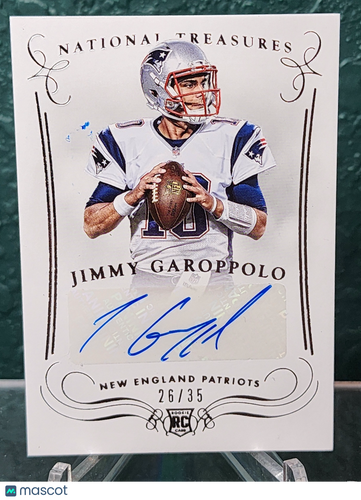 2014 Panini National Treasures #S-JGA Jimmy Garoppolo Signatures #/35