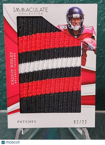 2018 Panini Immaculate Collection #IM-9 Calvin Ridley Immaculate Patches #/22