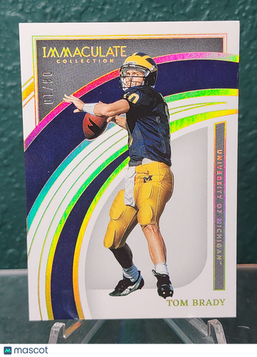 2022 Panini Immaculate Collection Collegiate #2 Tom Brady Gold #/10