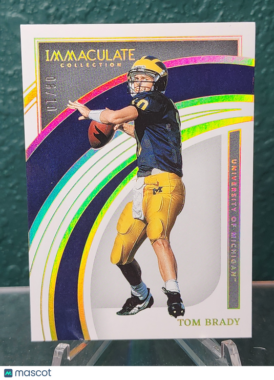 2022 Panini Immaculate Collection Collegiate #2 Tom Brady Gold #/10