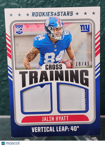 2023 Panini Rookies & Stars #CT-JH Jalin Hyatt Cross Training Prime #/49