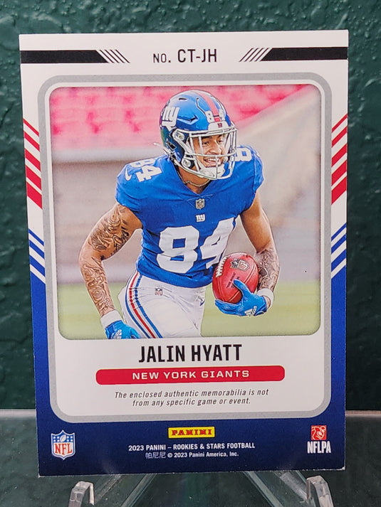 2023 Panini Rookies & Stars #CT-JH Jalin Hyatt Cross Training Prime #/49