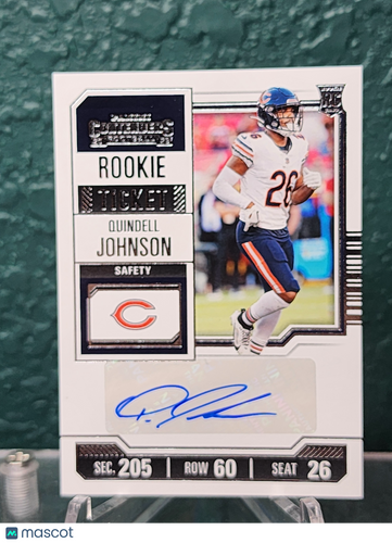 2023 Contenders #307 Quindell Johnson Auto