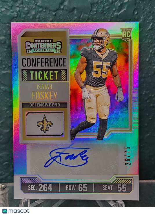 2023 Contenders #239 Isaiah Foskey /75 Auto