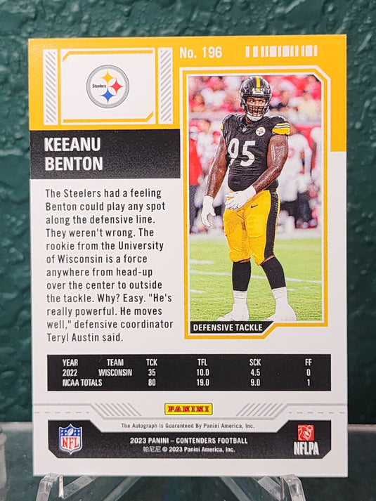 2023 Contenders #196 Keeanu Benton Auto