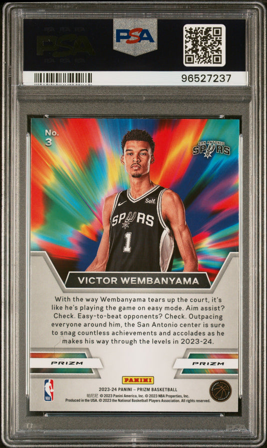 2023 Prizm Instant Impact #3 Victor Wembanyama -Green Prizm PSA 10