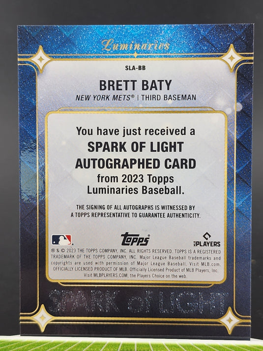 2023 LUMINARIES #SLA-BB BRETT BATY /15 AUTO