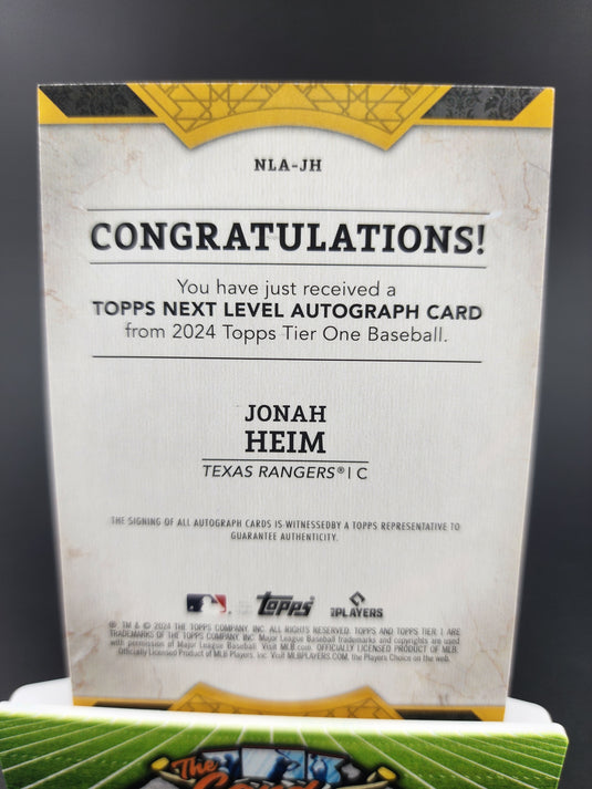 2024 TIER ONE #NLA-JH JONAH HEIM /149 AUTO