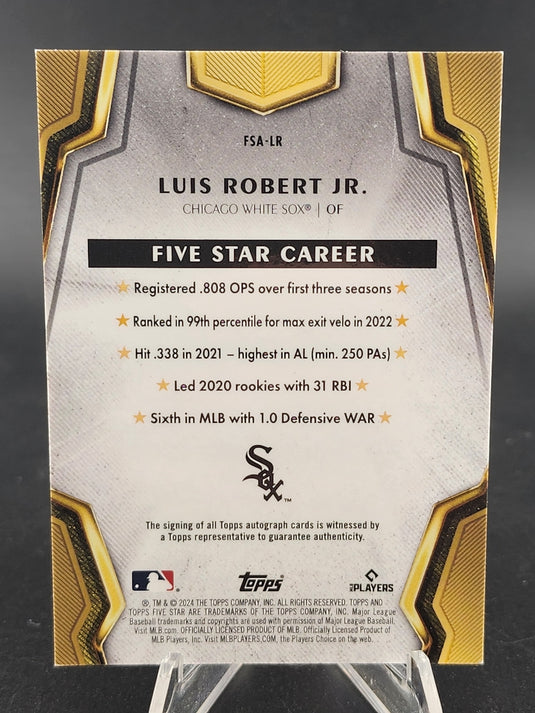 2024 FIVE STAR #FSA-LR LUIS ROBERT JR /50 AUTO