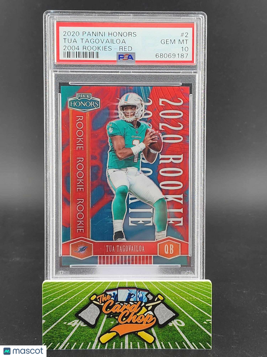 2020 Panini Honors 2004 Rookies #2 Tua Tagovailoa 2004 Rookies-Red PSA 10