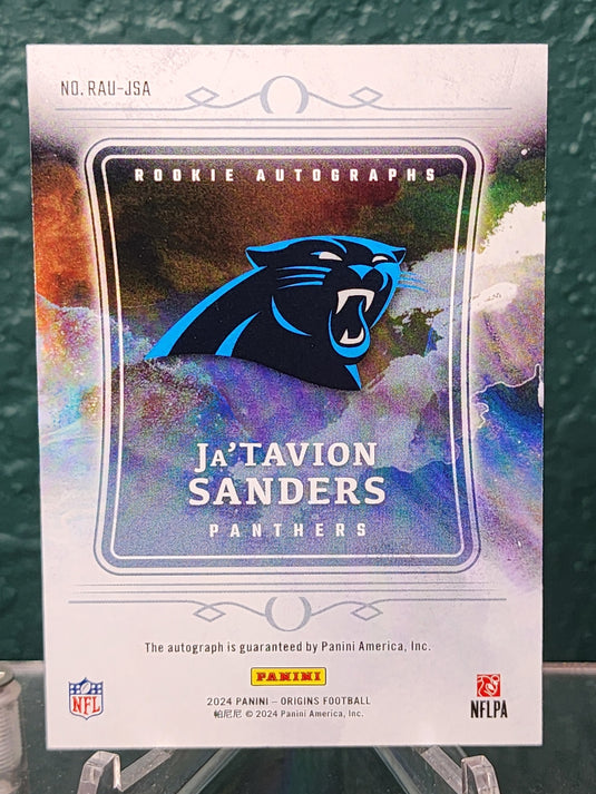 2024 Origins #RAU-JSA Ja'Tavion Sanders On Card Auto