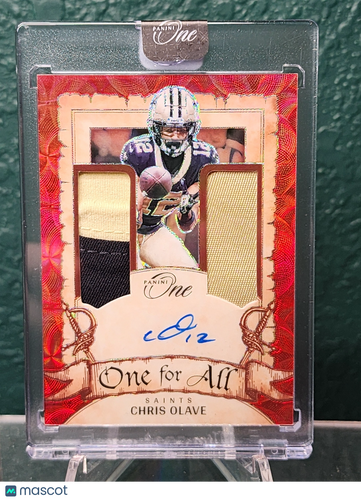 2023 Panini One #343 Chris Olave Red #/25