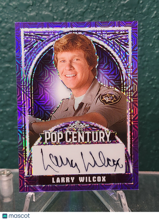 2024 Leaf Pop Century #BA-LW1 Larry Wilcox 1/1 Auto