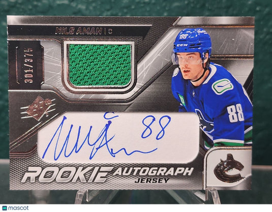 2022-23 SPx #NA Nils Aman Rookie Auto Jersey #/375