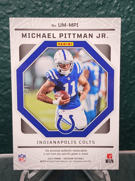 2023  Obsidian #UM-MPI Michael Pittman Jr. Unbreakable  Electric Etch Red #/8