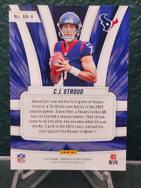 2023 Panini Rookies & Stars #RR-4 C.J. Stroud Rookie Rush Orange #/125