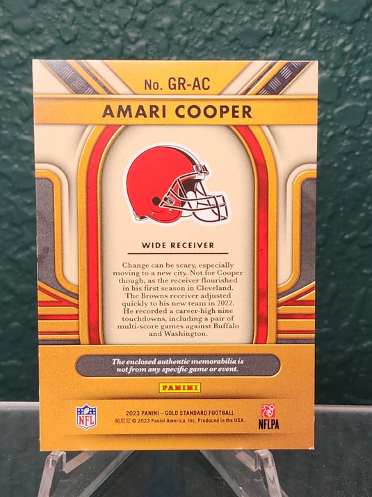 2023 Panini Gold Standard #GR-AC Amari Cooper Gold Rush Sapphire #/10