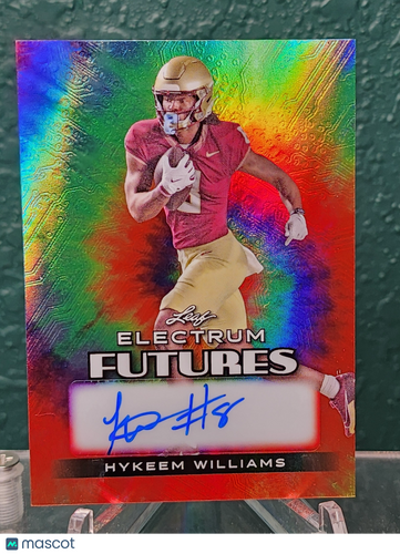 2024 Leaf Electrum #FA-HW1 Hykeem Williams Auto /25