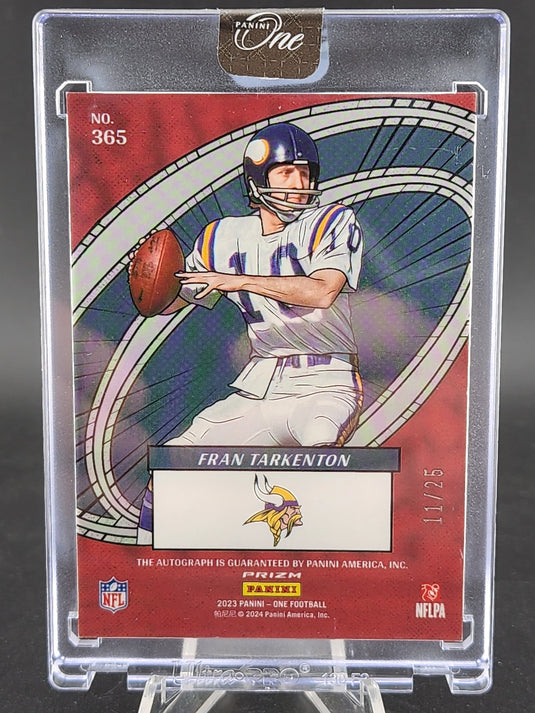 2023 Panini One #365 Fran Tarkenton Auto /25 Oneders