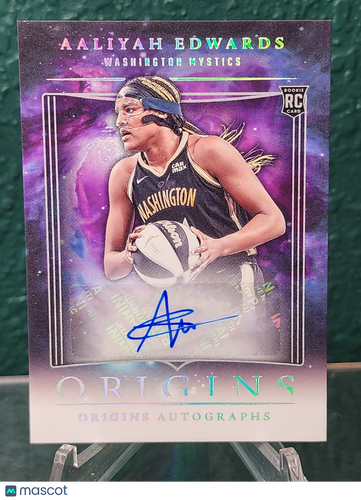 2024 WNBA Origins #OA-AEW Aaliyah Edwards Auto RC