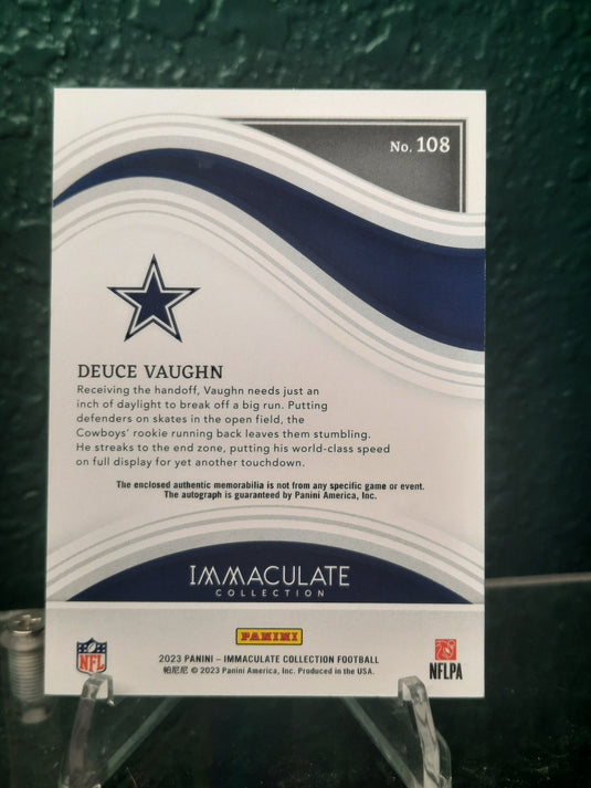 2023 Panini Immaculate Collection #108 Deuce Vaughn #/99