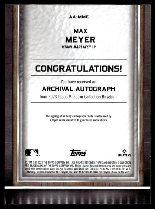 2023 Topps Museum Collection