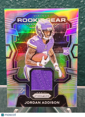 2023 Panini Prizm #RG-JA Jordan Addison Rookie Gear Cool Patch