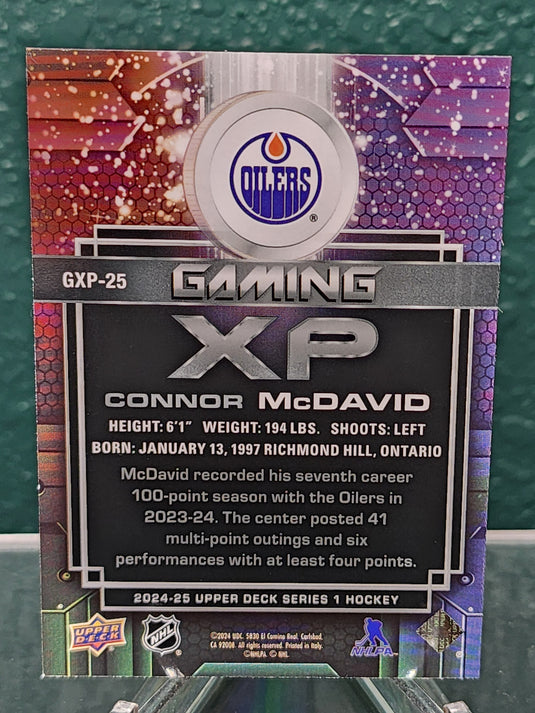 2024-25 Upper Deck #GXP-25 Connor McDavid Gaming XP Speckle