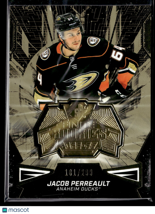 2022-23 SPx #F-28 Jacob Perreault Finite Rookies Gold #/299