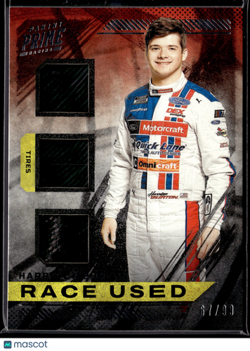 2023 Panini Prime #RUT-HBU Harrison Burton Race Used Trios Sheet Metal #/99