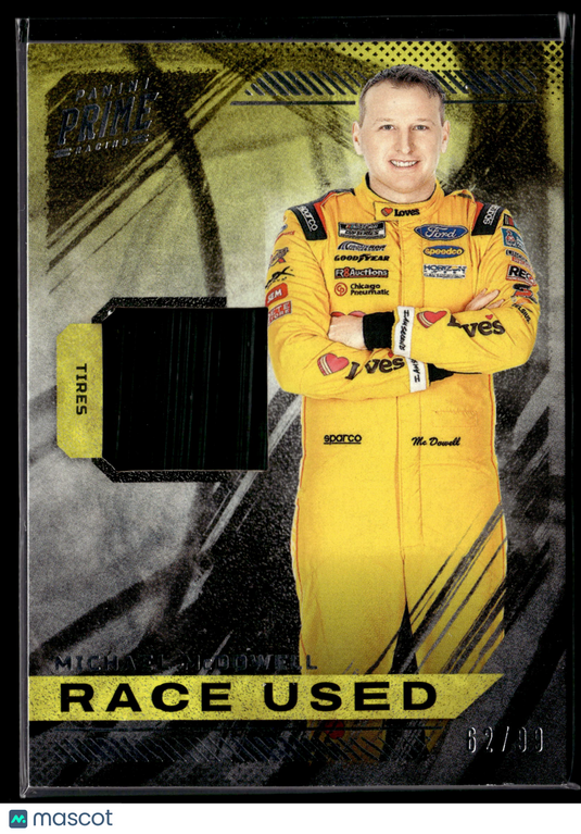 2023 Panini Prime #RU-MMC Michael McDowell Race Used Tires #/99