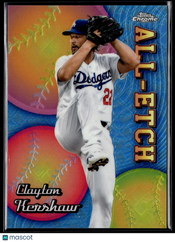 2024 Topps Chrome #CAE-19 Clayton Kershaw Chrome All Etch Logofractor