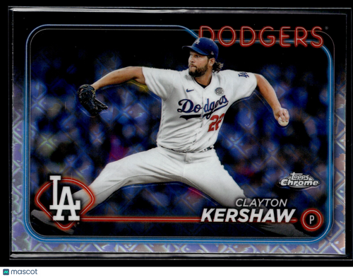 2024 Topps Chrome #110 Clayton Kershaw Logofractor